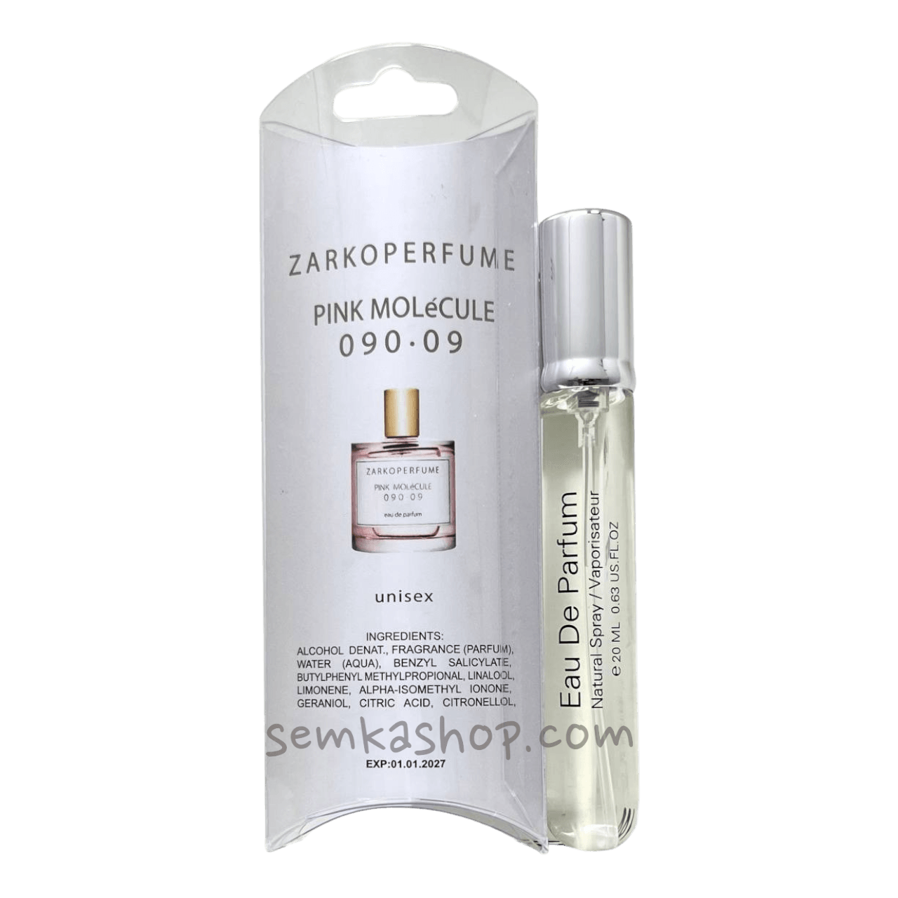 Zarkoperfume Pink Molecule 090 09 - міні-парфуми унісекс, 20 мл